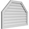 Ekena Millwork Octagonal Top Surface Mount PVC Gable Vent w/ 2"W x 1-1/2"P Brickmould Frame, 38"W x 26"H GVPOT38X2602SN - alternate 4